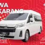 Hiace Luxury dari Sewa Hiace marikamiantar dengan desain elegan dan interior mewah
