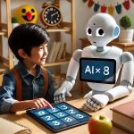 Siswa menggunakan AI sebagai teman belajar di depan laptop
