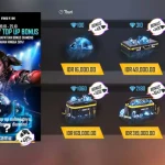 Tampilan diamond Free Fire pada menu utama game